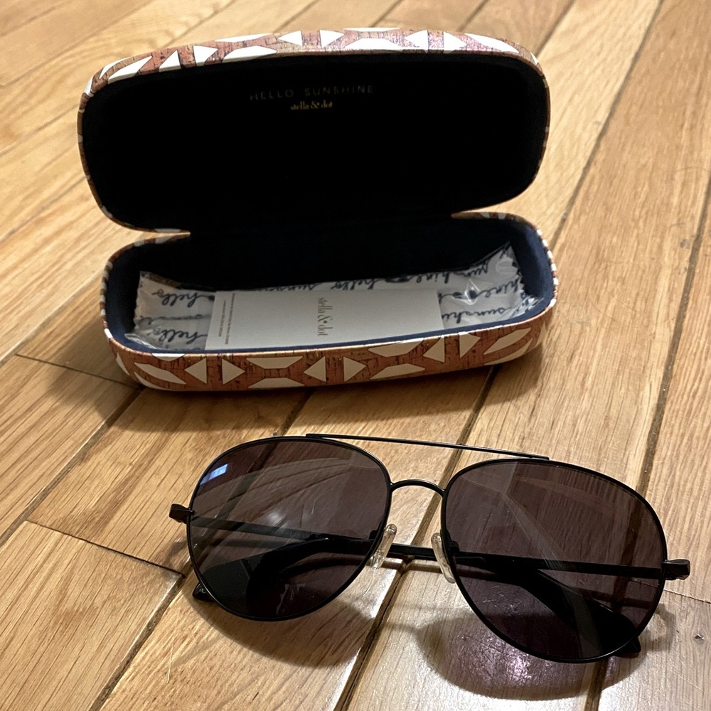 Stella & Dot Black Aviators